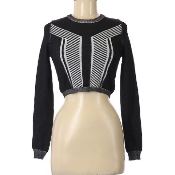 SALE!  NWT ELEVEN PARIS LA Collection Cropped SWEATER L - Picture 15 of 15